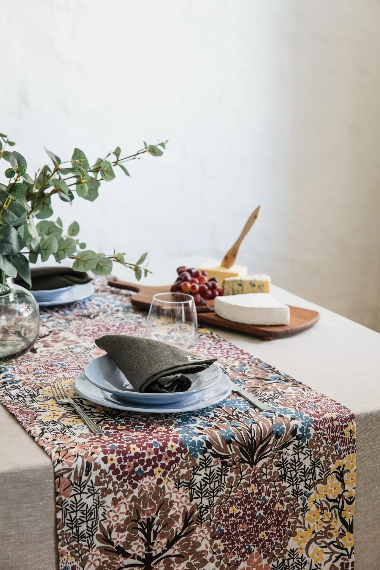 Chemin de table Botanic Garden 45x150 cm, Vieux rose Almedahls