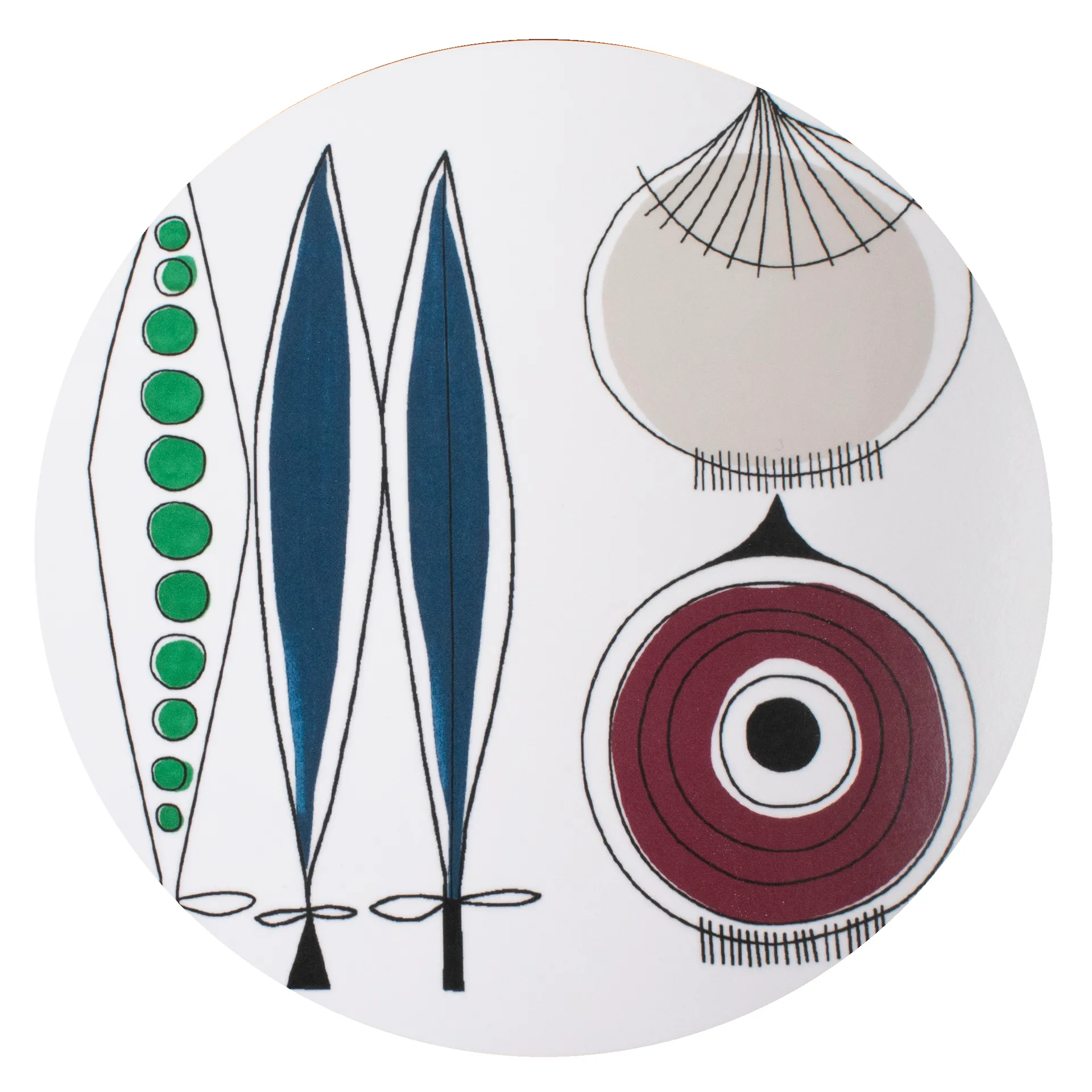 Dessous de plat Picknick oignon Ø21cm, Bleu-multi Almedahls