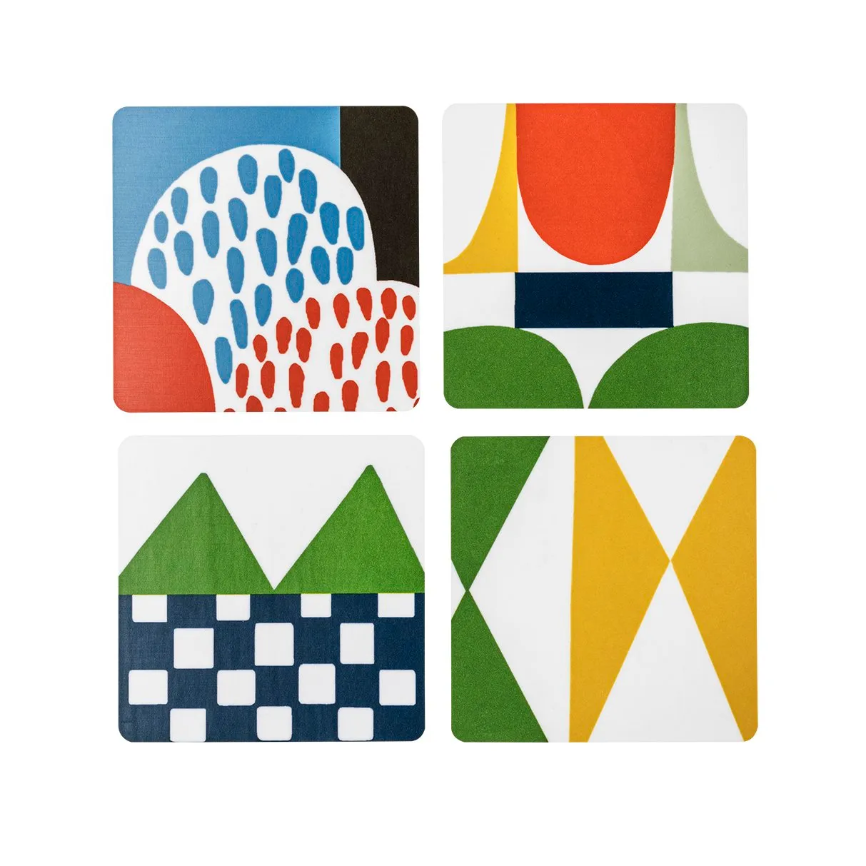 Dessous de verre Bows lot de 4, multi Almedahls