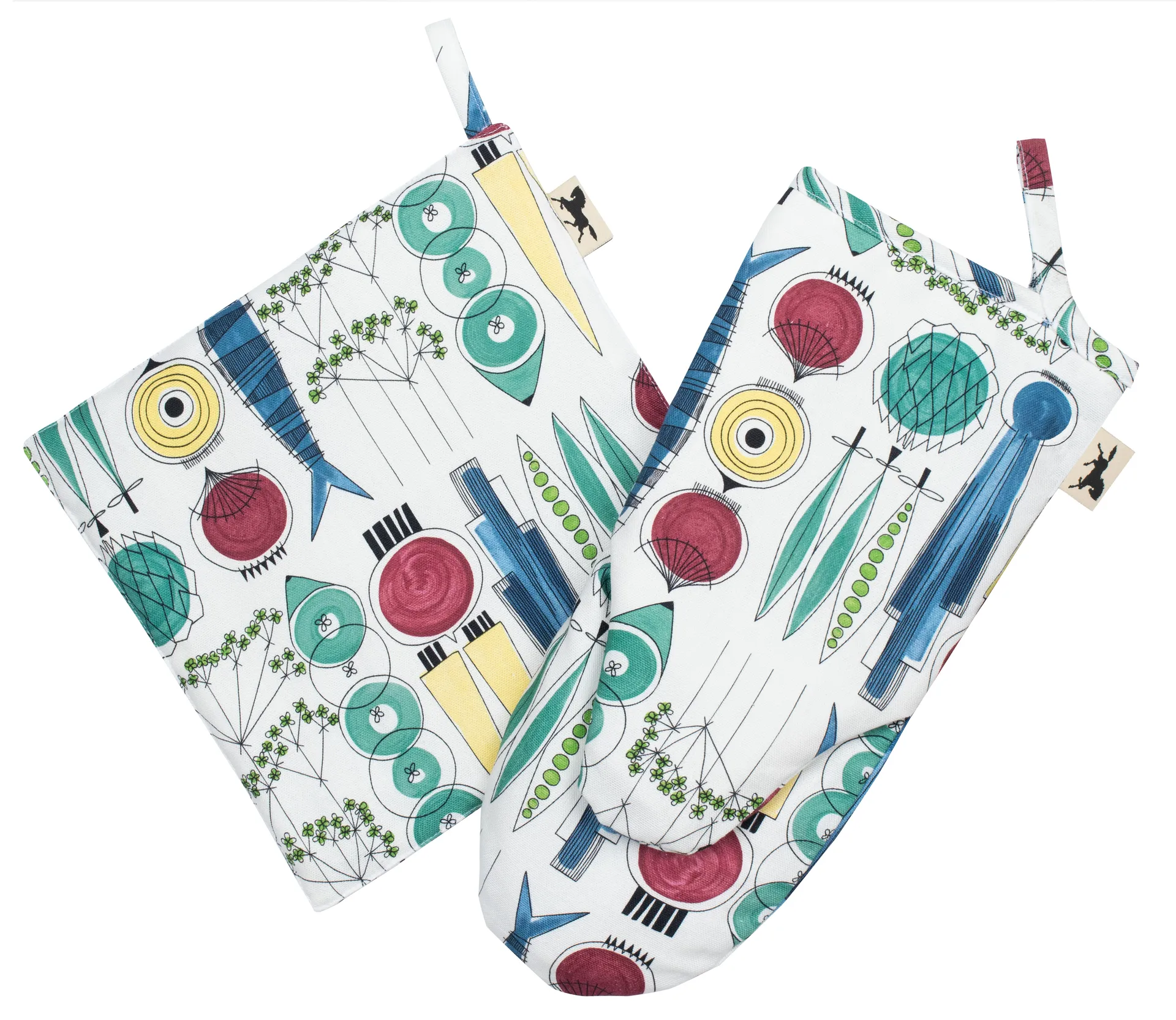 Gant de cuisine Picknick petit motif, Multicolore Almedahls