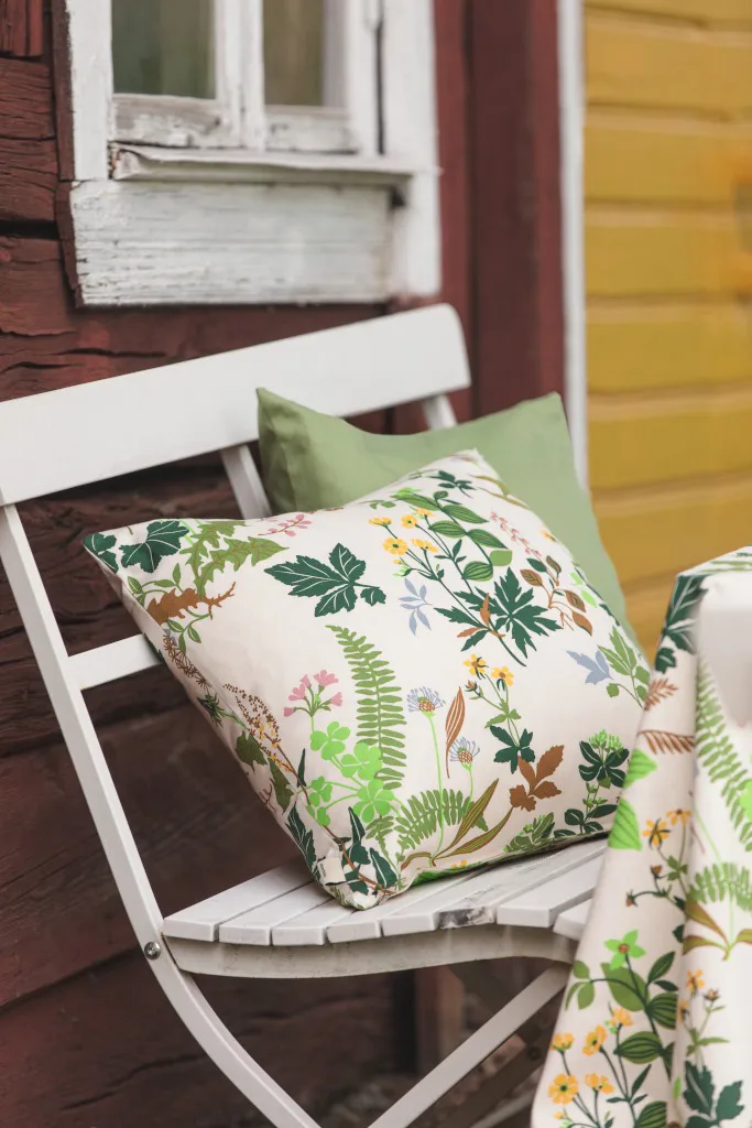 Housse de coussin Ängsö 47x47 cm, Multi-beige Almedahls