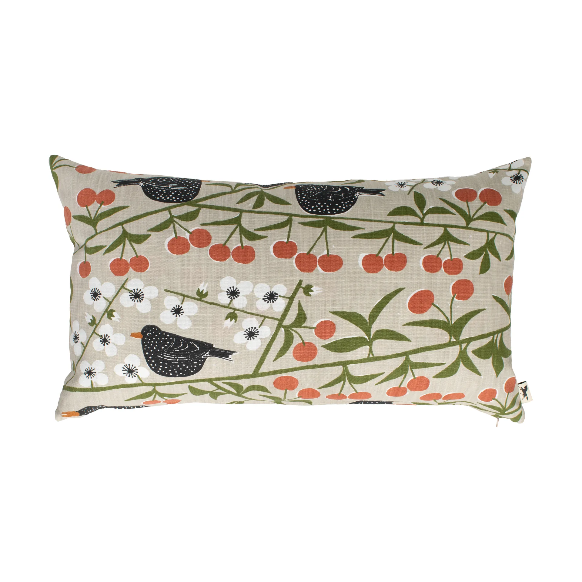 Housse de coussin Körsbärsträdgården, Beige 40x70 cm Almedahls