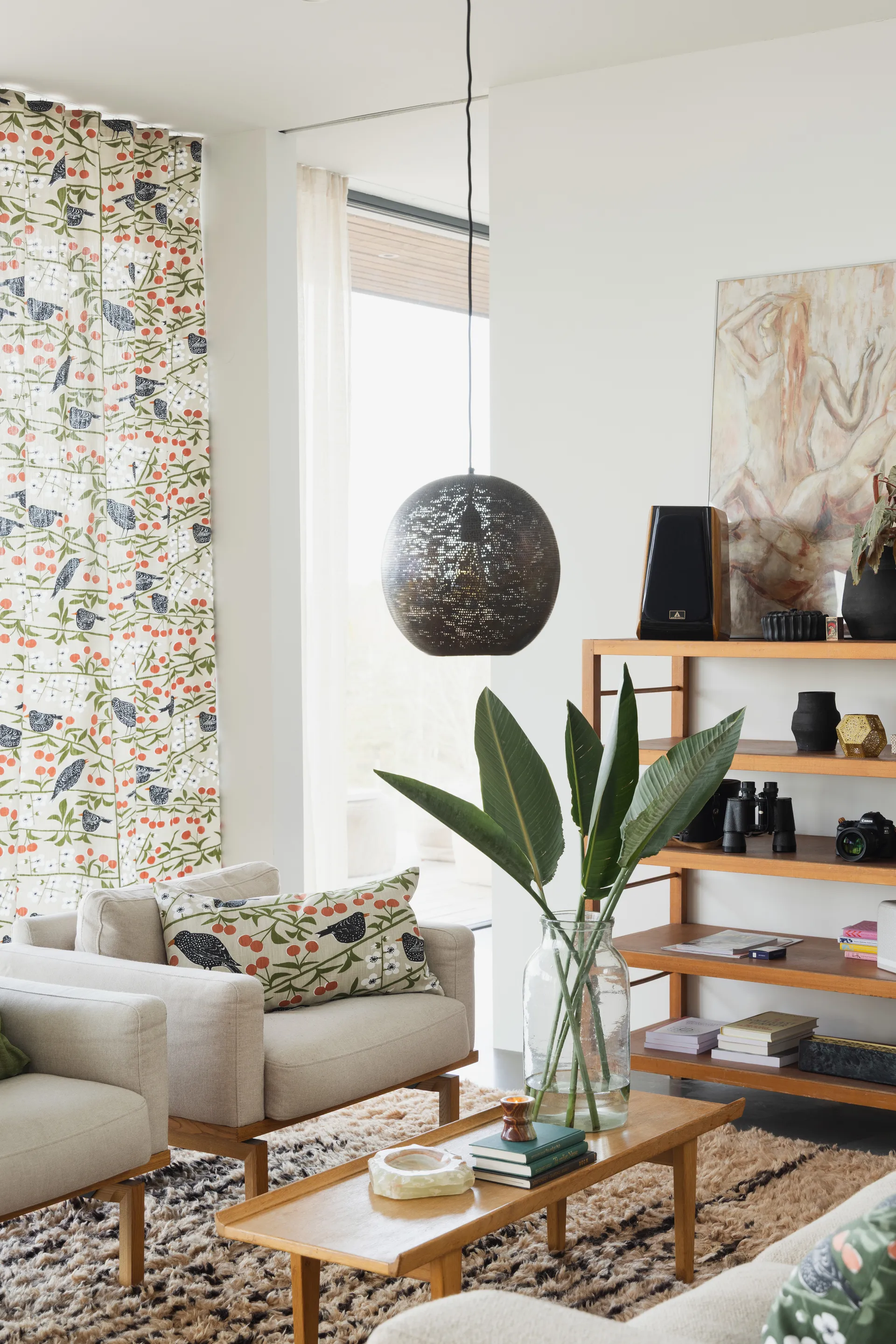 Housse de coussin Körsbärsträdgården, Beige 40x70 cm Almedahls