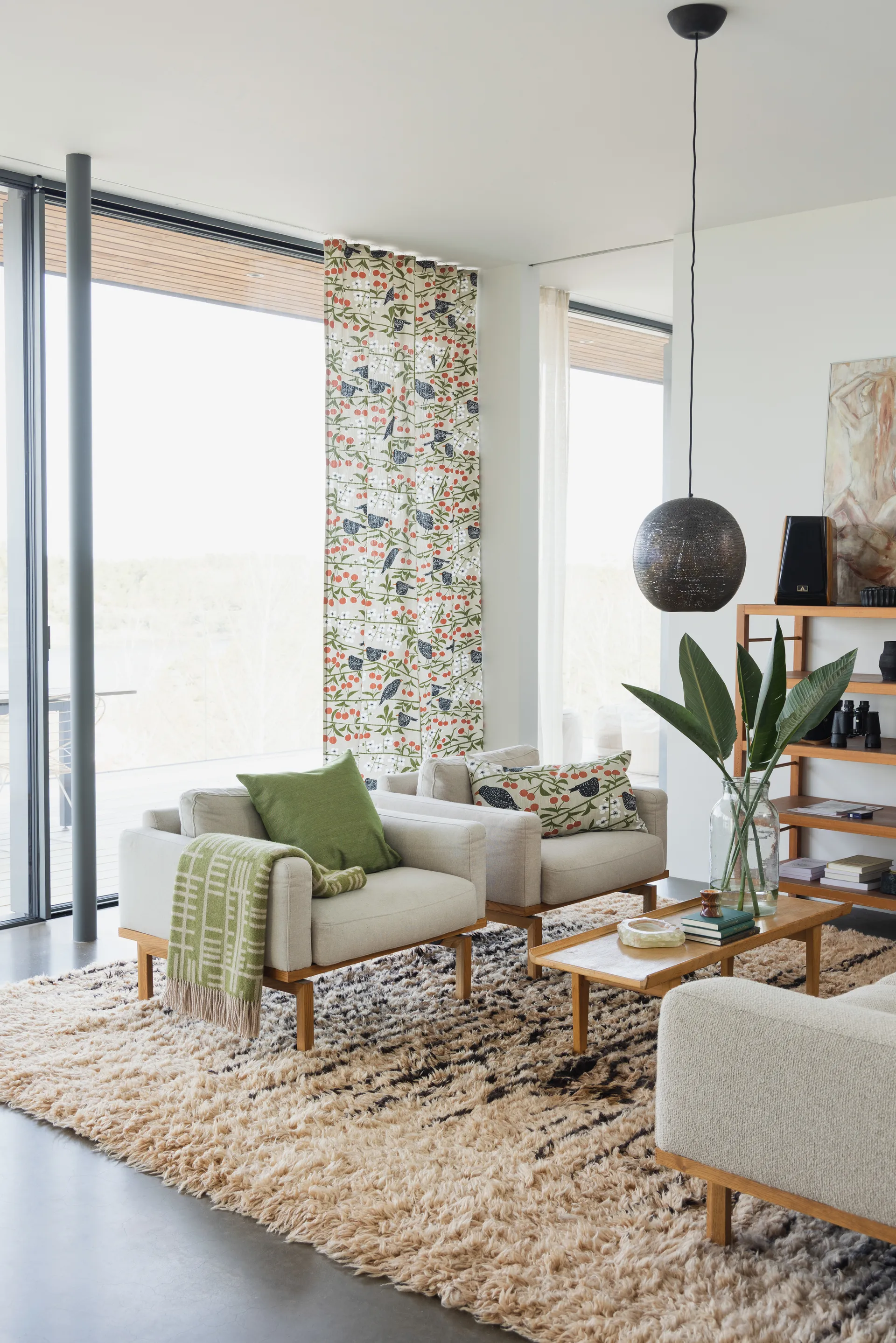 Housse de coussin Körsbärsträdgården, Beige 40x70 cm Almedahls