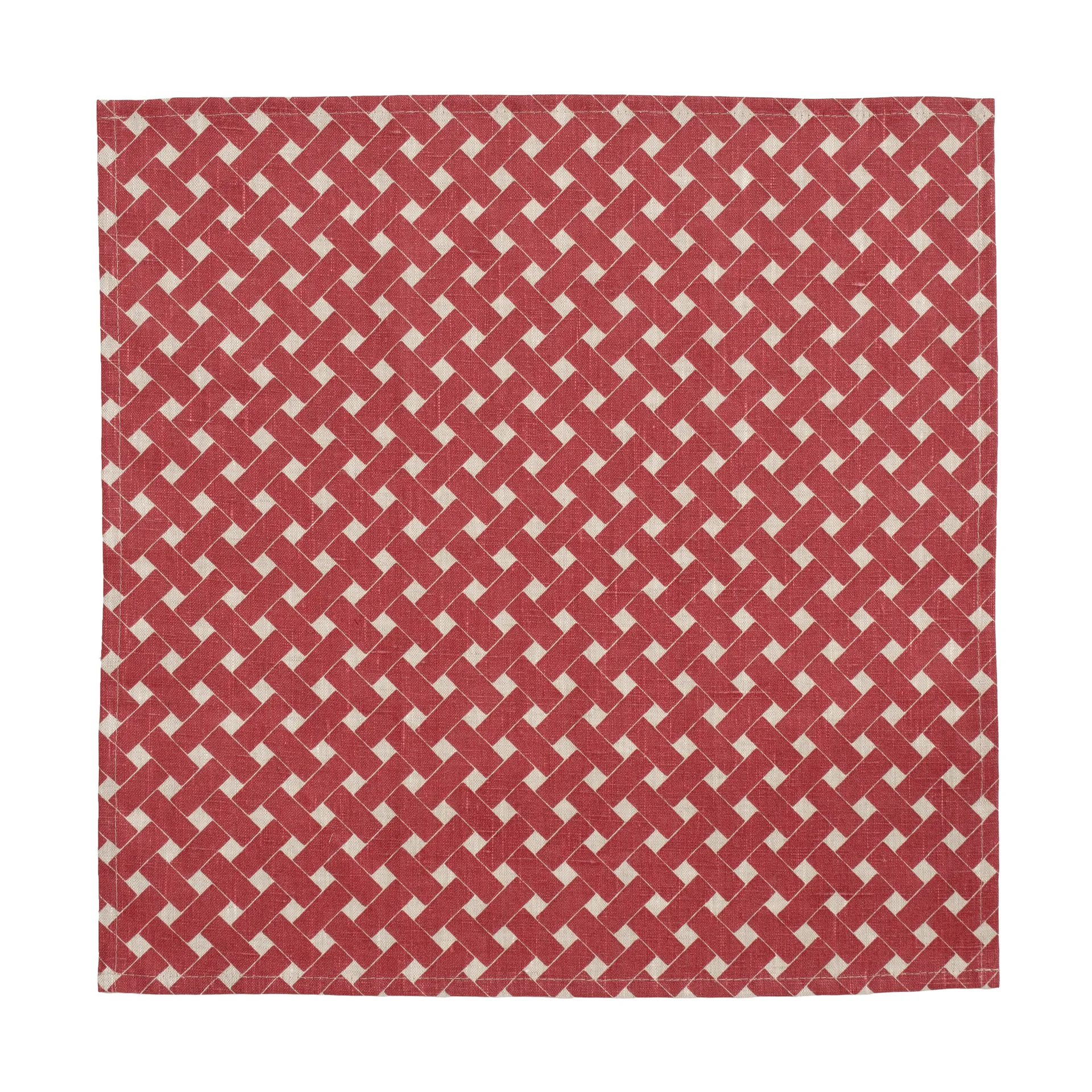 Lot de 2 serviettes en osier 45x45 cm, Rouge Almedahls