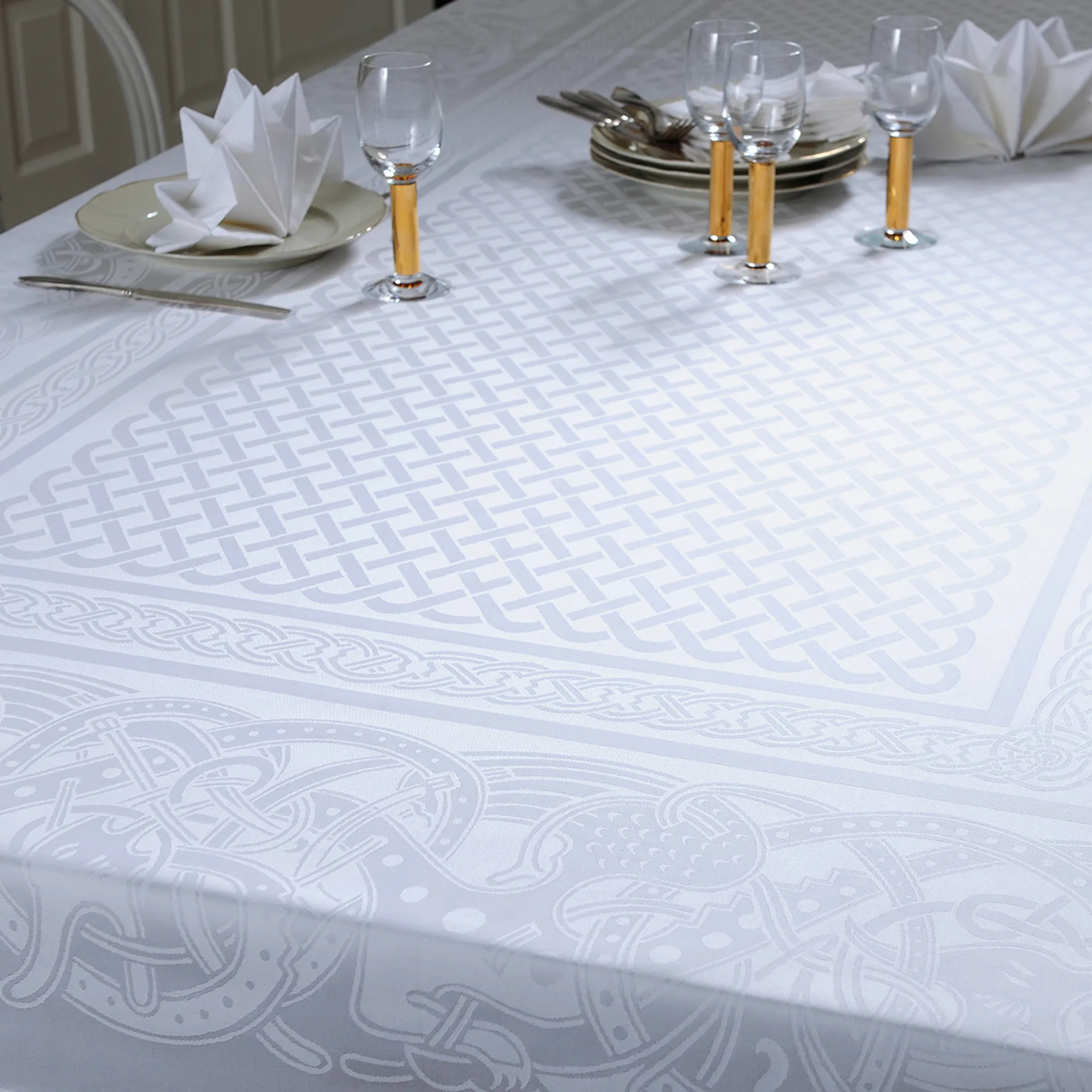 Nappe Draken 150x300 cm, Blanc Almedahls