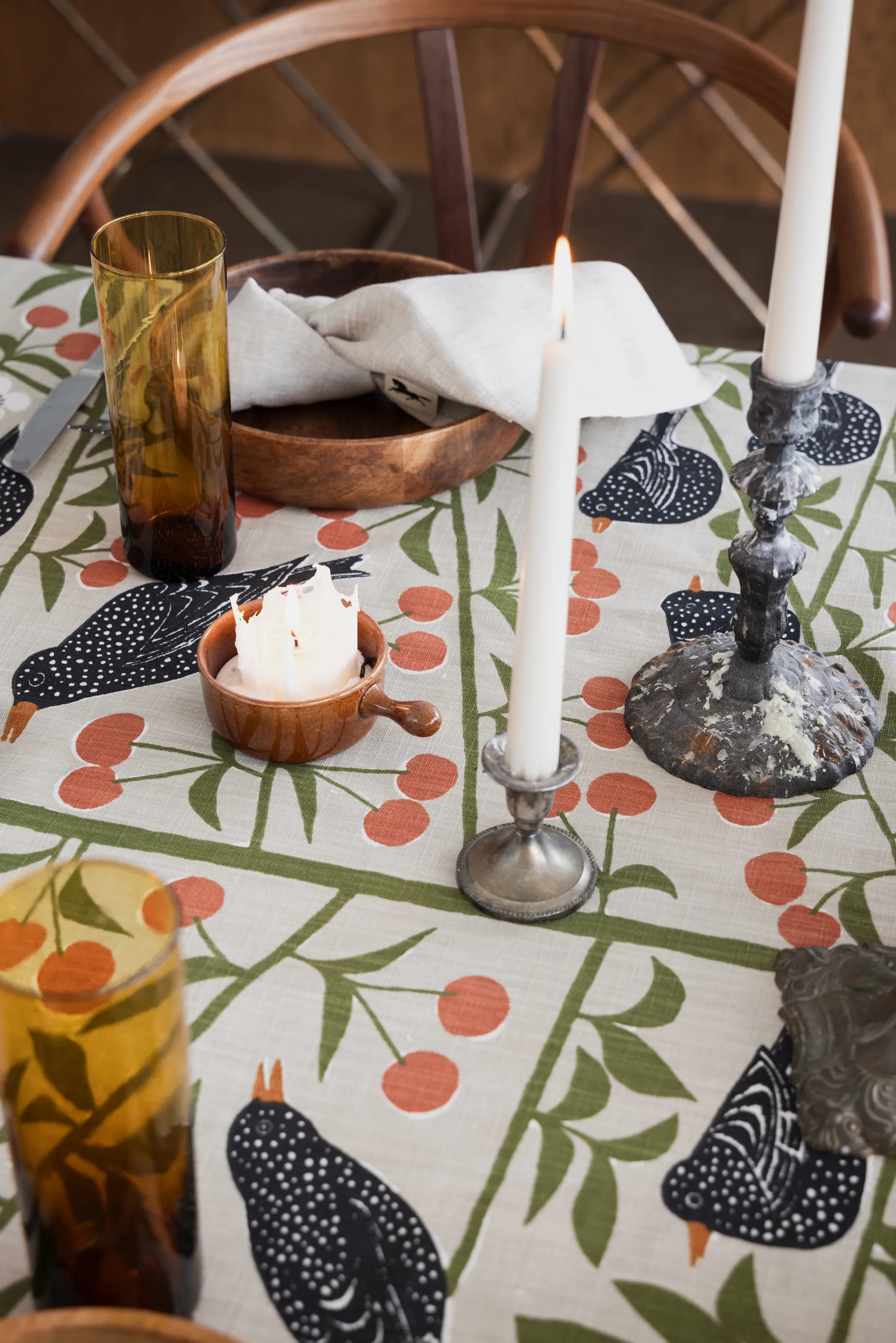 Nappe Körsbärsträdgården, Beige 145x250 cm Almedahls