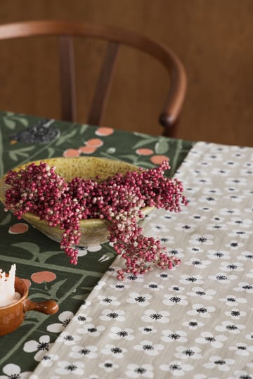 Nappe Körsbärsträdgården - Vert foncé 145x250 cm - Almedahls