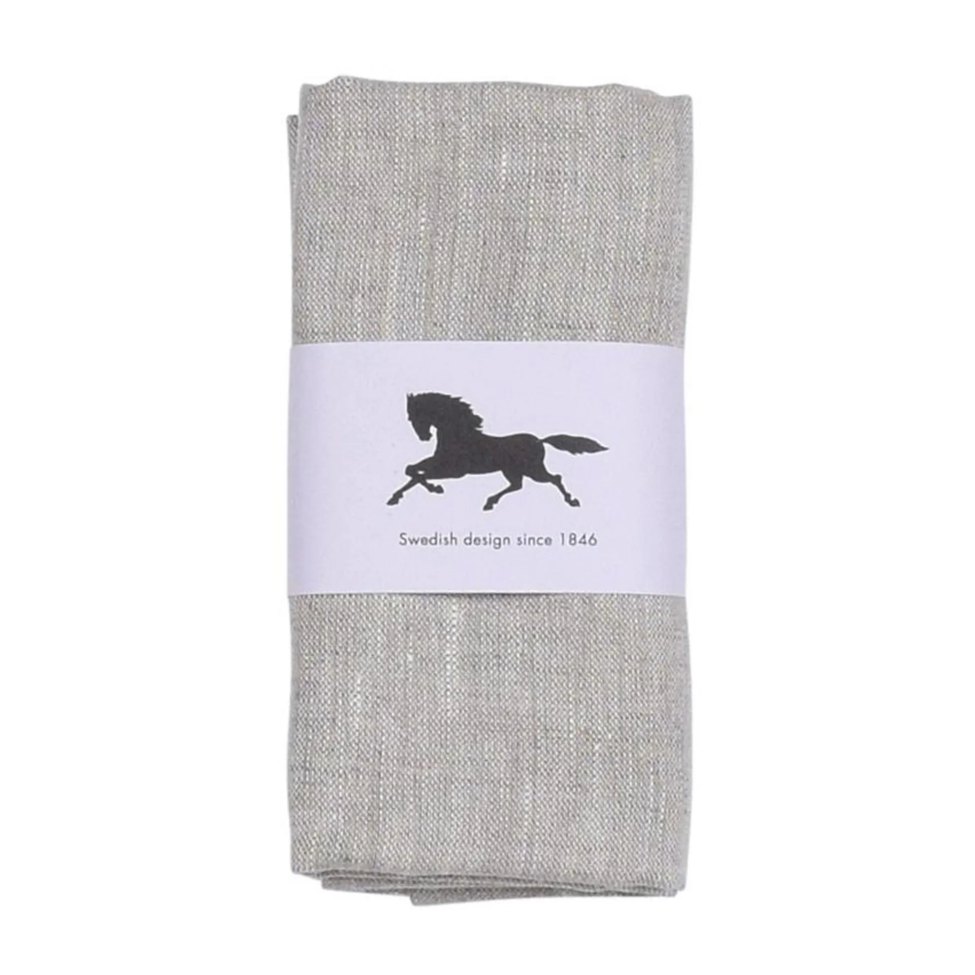 Pack de 2 serviettes de table en lin 45x45 cm, Nature Almedahls