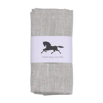 Pack de 2 serviettes de table en lin 45x45 cm - Nature - Almedahls