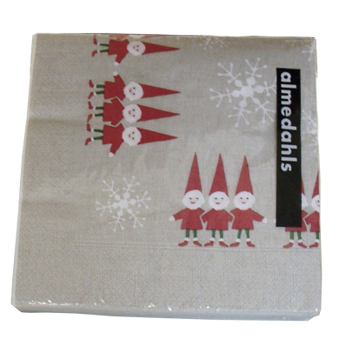 Almedahls Papier en serviette Tomtenisse Lot de 20 Pères Noël rouges
