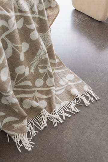 Plaid Körsbärsträdgården 130x170 cm - Marron-off-white - Almedahls