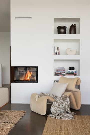 Plaid Körsbärsträdgården 130x170 cm - Marron-off-white - Almedahls