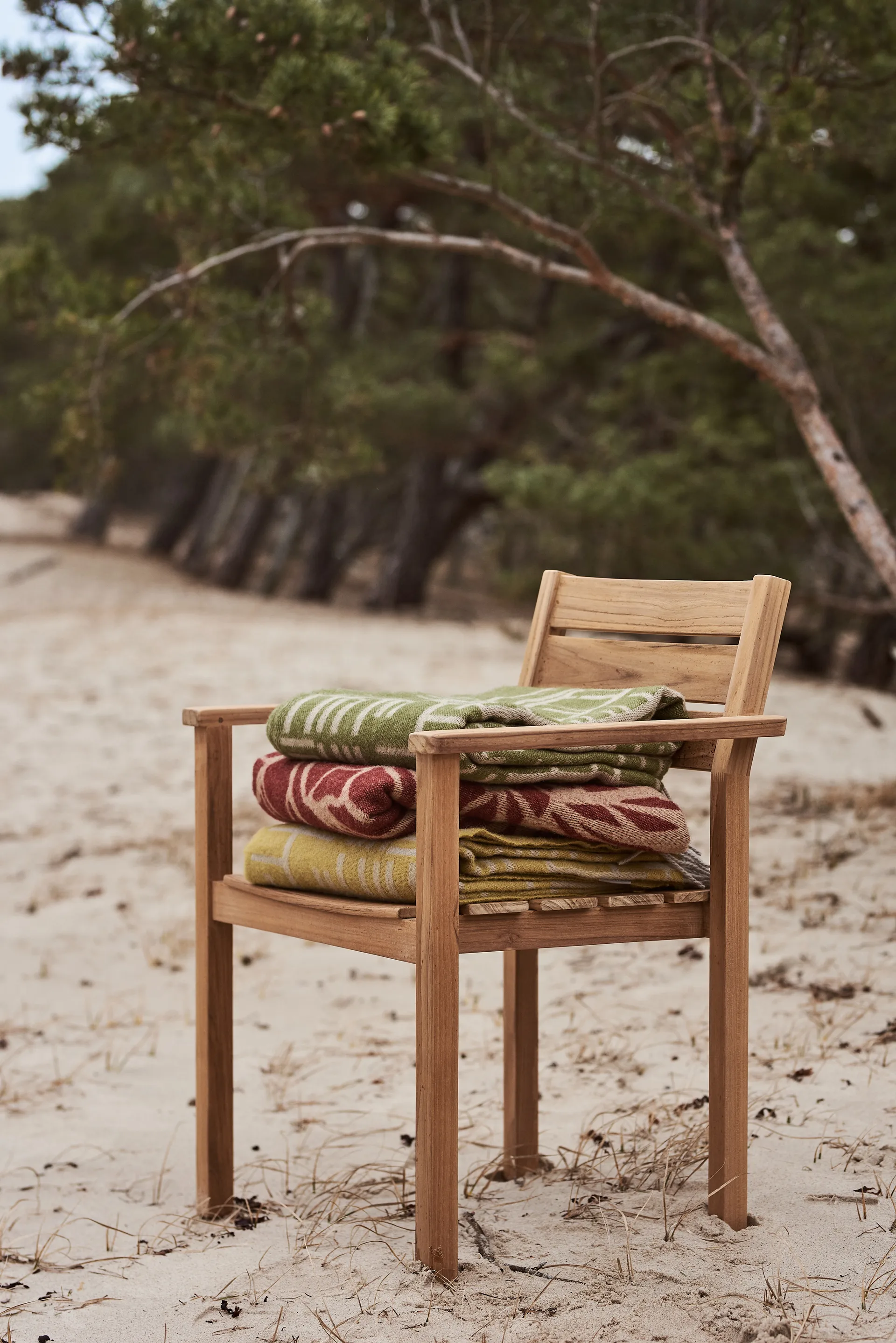 Plaid Pickepin 130 x 170cm, Olive (jaune) Almedahls