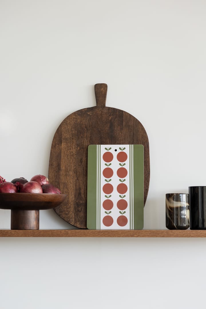 Planche de service Frukt och Kaka, Rouge-vert 20x30 cm Almedahls