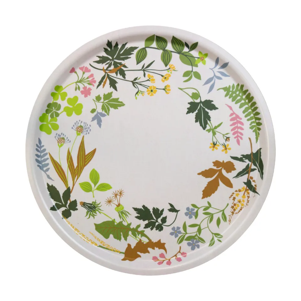 Plateau Ängsö Ø38 cm, Multi-beige Almedahls