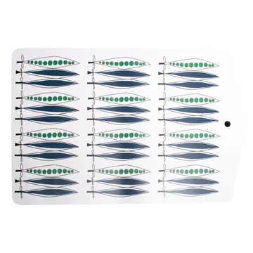 Plateau de service Picknickpois 20 x 30cm - Bleu-multi - Almedahls