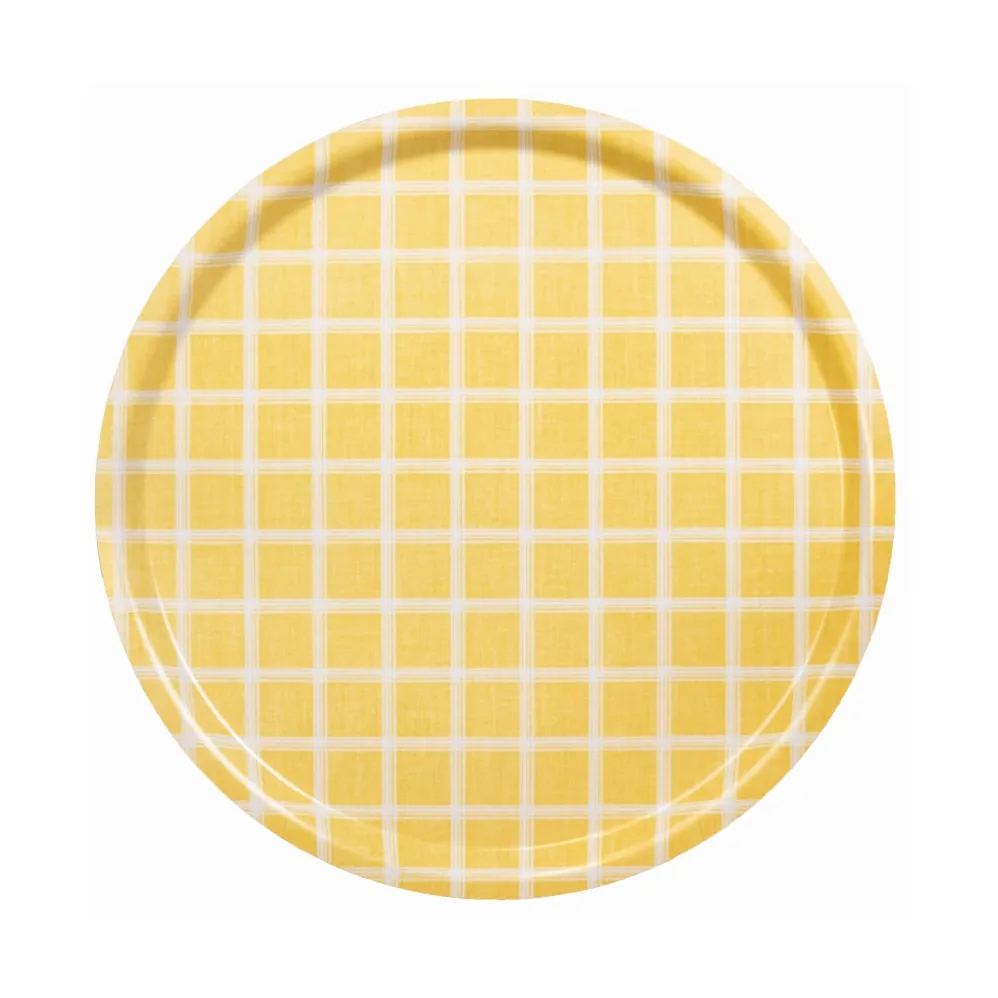 Plateau Kristina Ø38 cm, Jaune Almedahls