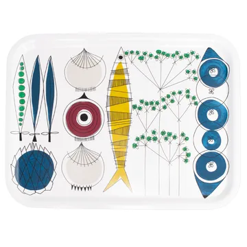 Plateau Picknick 33x43cm - Bleu-multi - Almedahls