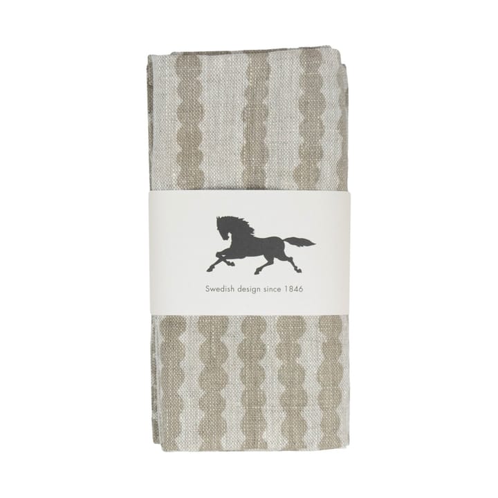 Serviette Pricktyg 45x45cm lot de 2 - Nature-Taupe - Almedahls