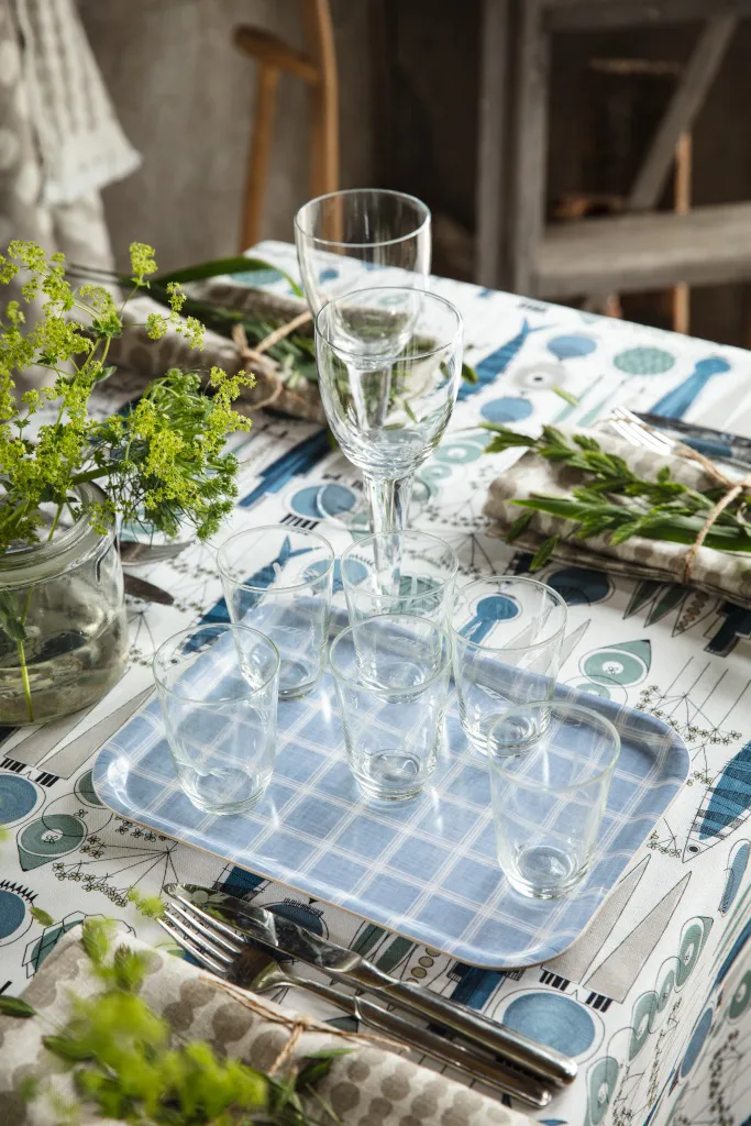 Serviette Pricktyg 45x45cm lot de 2, Nature-Taupe Almedahls