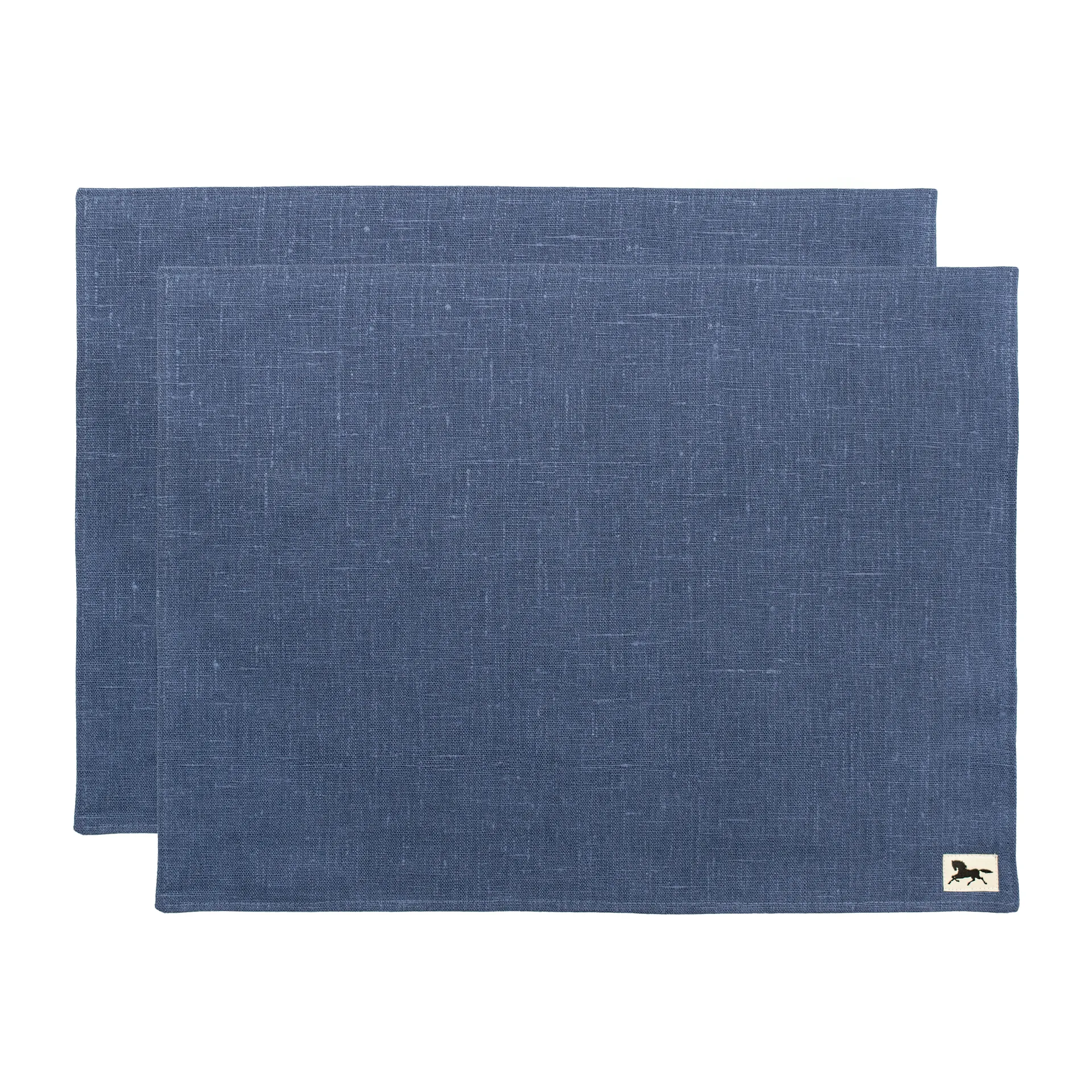 Set de table lin 34x45 cm lot de 2, Bleu Almedahls