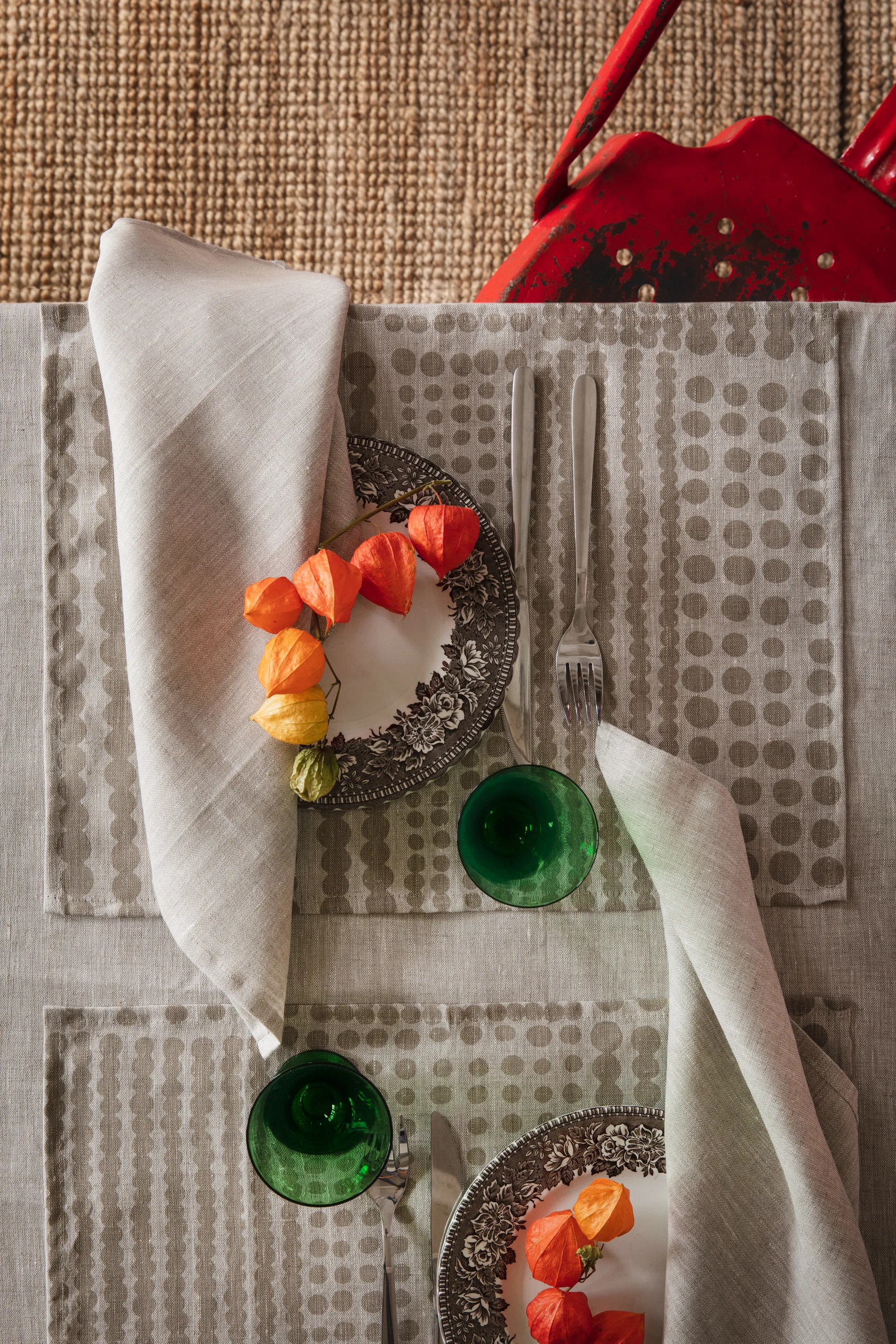 Set de table Pricktyg 34x45 cm, Naturel-taupe Almedahls