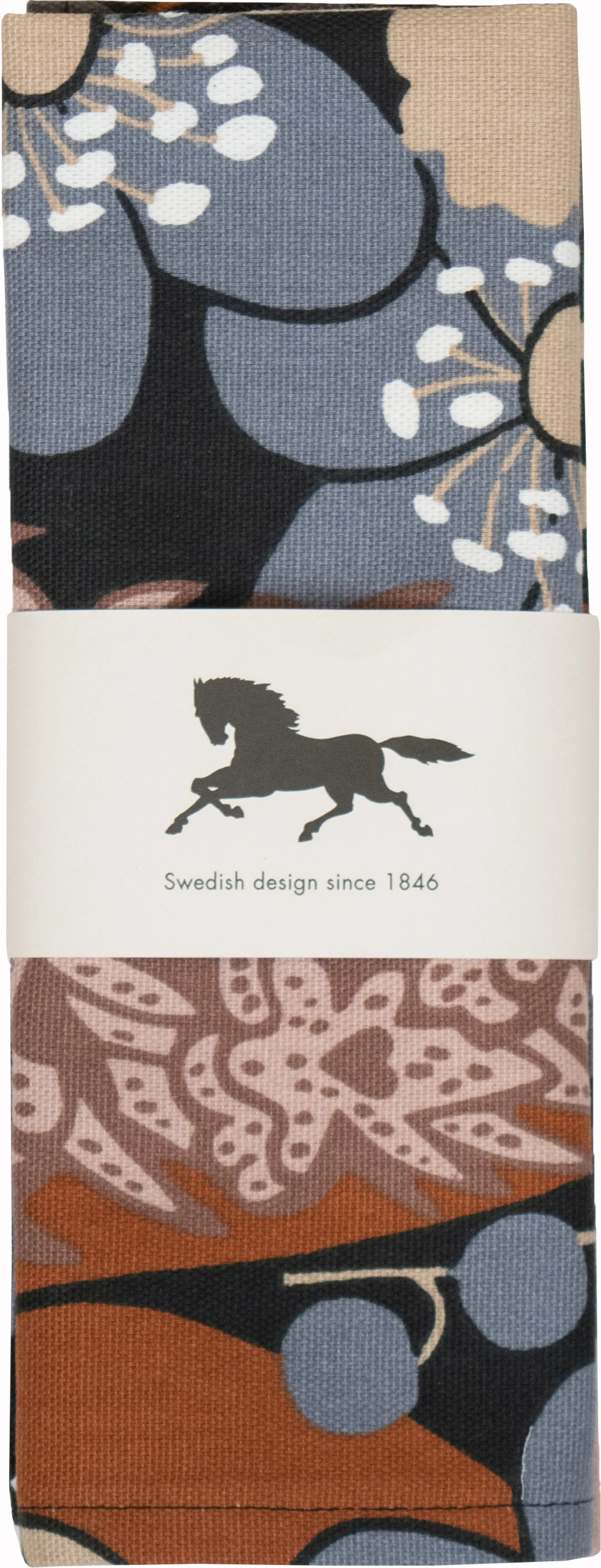 Set de table Skogen 34x45 cm, lot de 2, Bleu-marron Almedahls