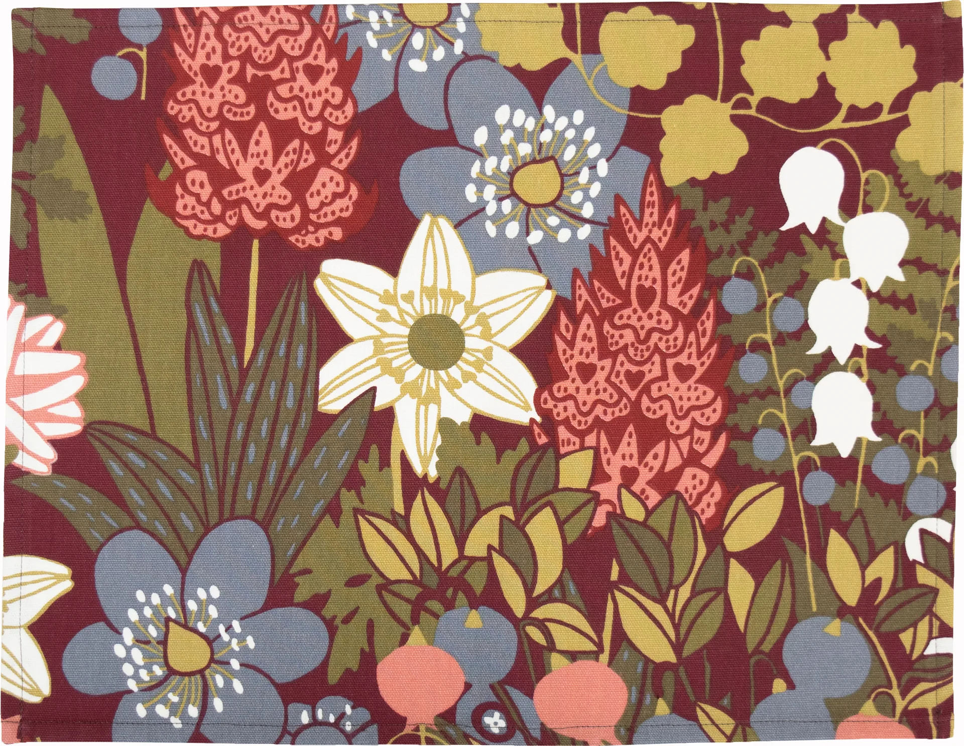 Set de table Skogen 34x45 cm, lot de 2, Bordeaux Almedahls