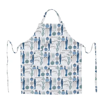 Tablier Picknick petit motif - Bleu-beige - Almedahls