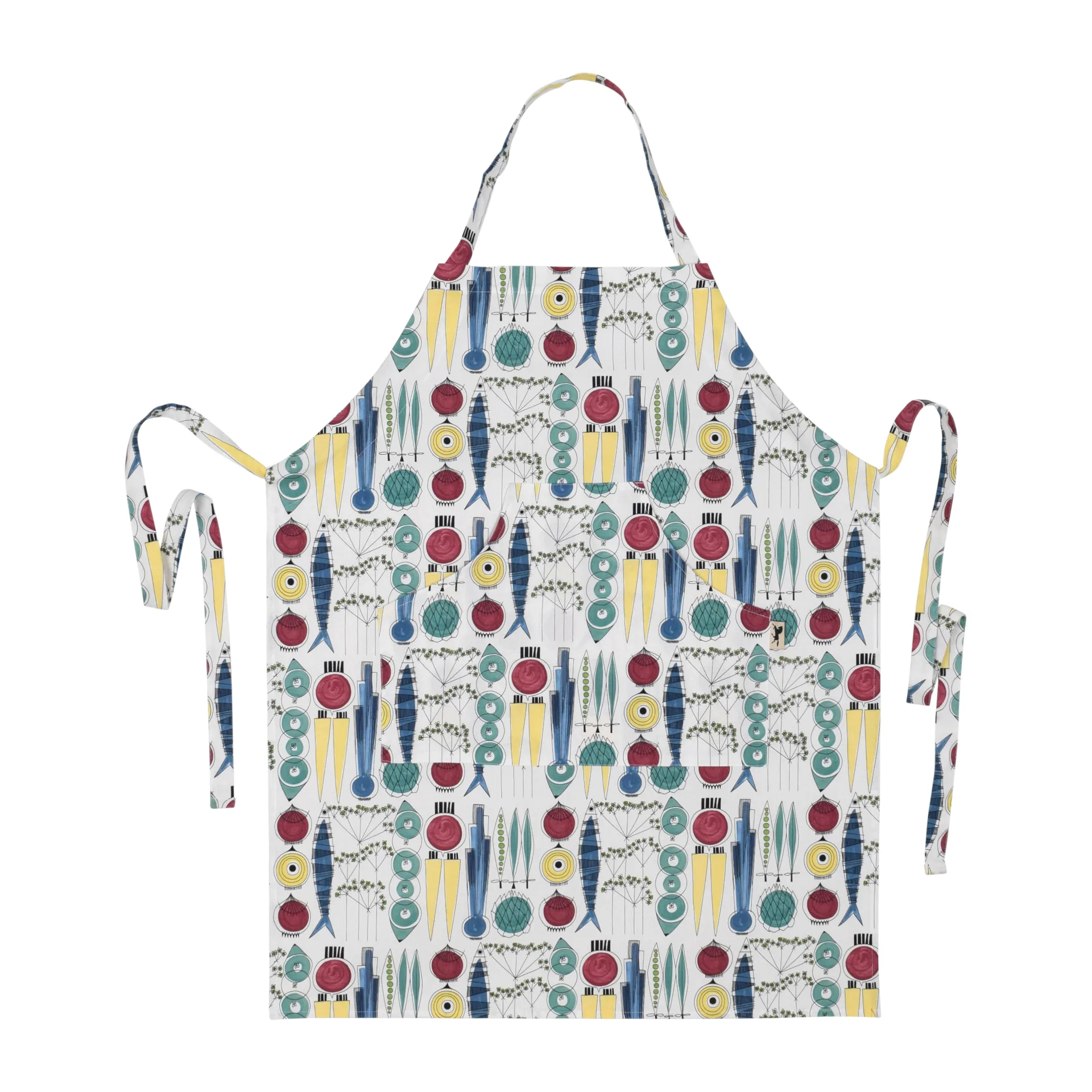 Tablier Picknick petit motif, Multicolore Almedahls