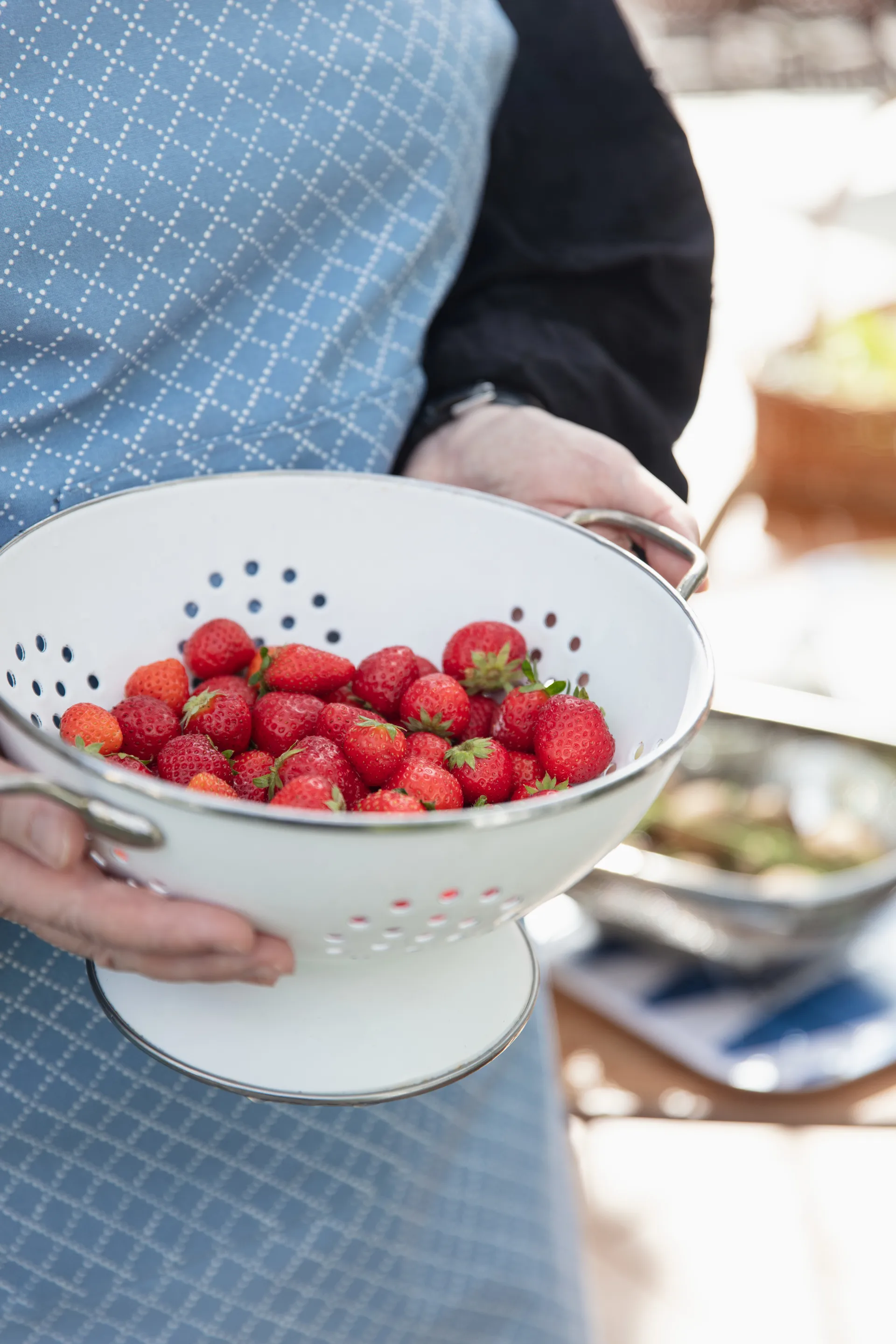 Tablier Prickruta, Bleu Almedahls