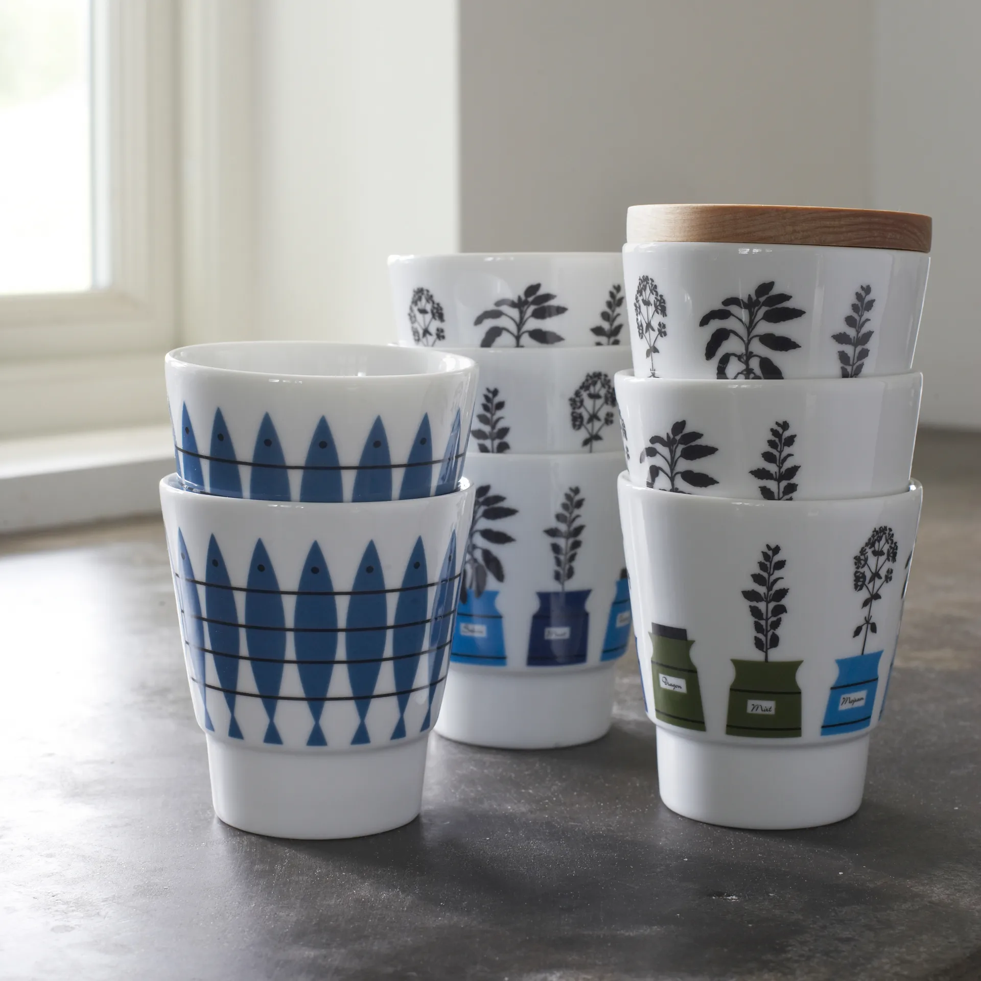 Tasse Sill lot de 2, Bleu Almedahls