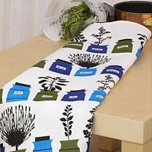 Tissu Almedahls Persons kryddskåp, bleu-vert Almedahls