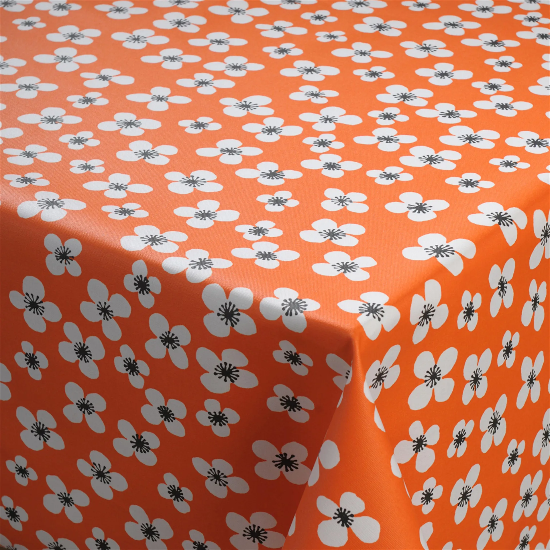 Tissu Belle Amie orange, orange-blanc Almedahls