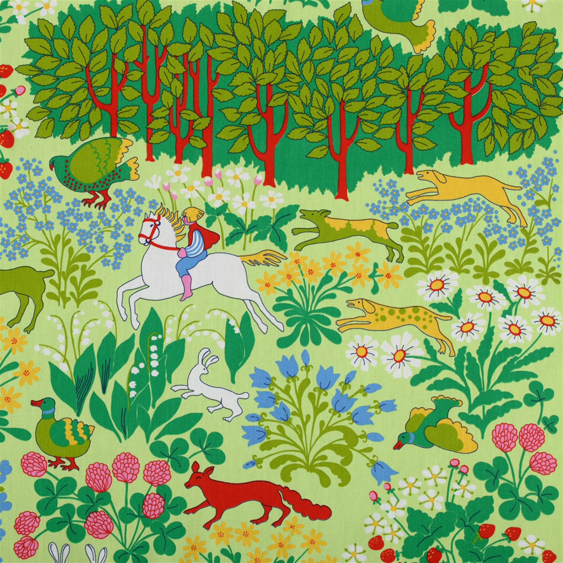 Tissu Jakten, vert Almedahls