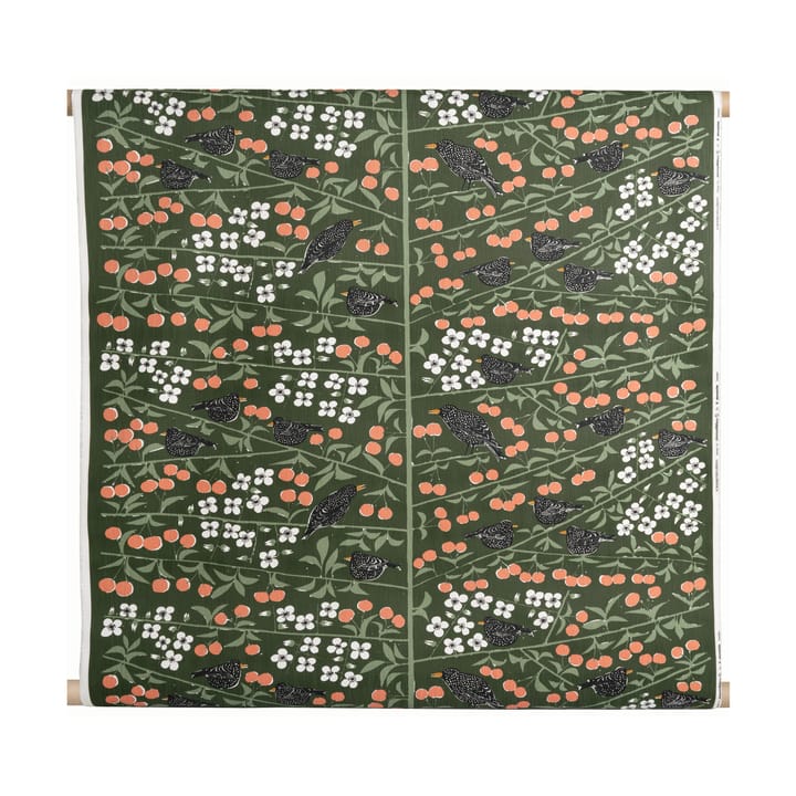 Tissu Körsbärsträdgården - Vert foncé - Almedahls