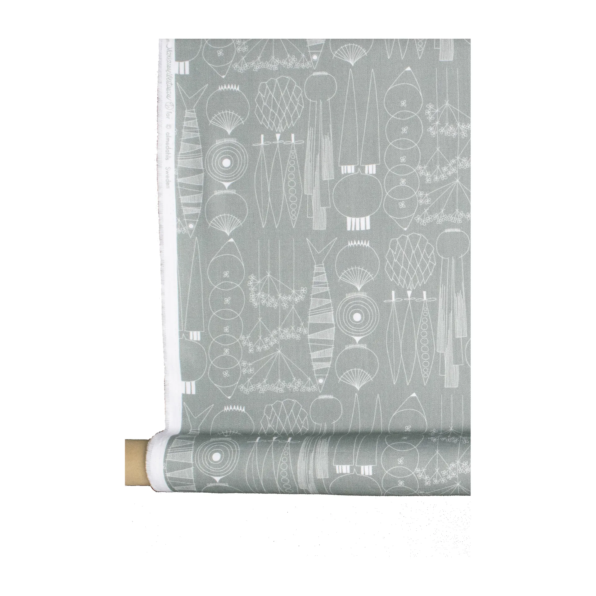 Toile cirée Picknick 145 cm, Gris vert Almedahls