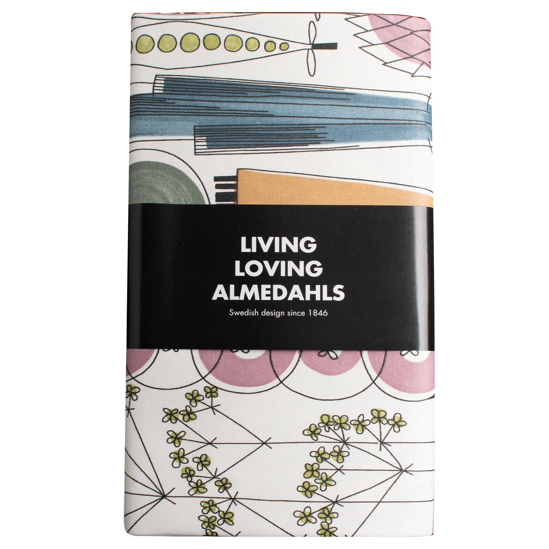 Toile cirée Picknick 145 x 220cm, Bleu-Rose Almedahls