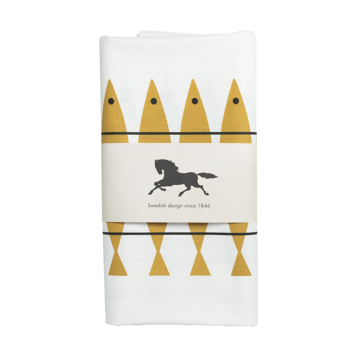 Almedahls Toile cirée Sill 145x220 cm Ocre | Design Scandinave | Toiles cirées | Jaune