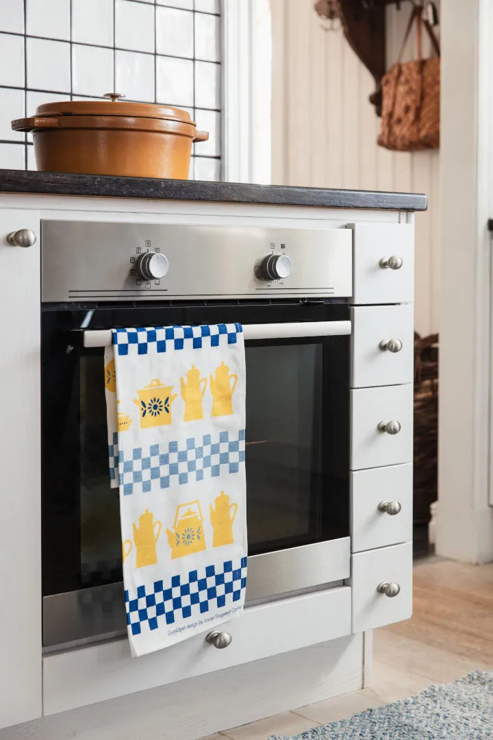 Torchon de cuisine Grytskåpet 47x70 cm, Multi-Jaune-Bleu Almedahls