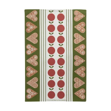 Torchon Frukt och Kaka 47x70 cm - Rouge-vert - Almedahls