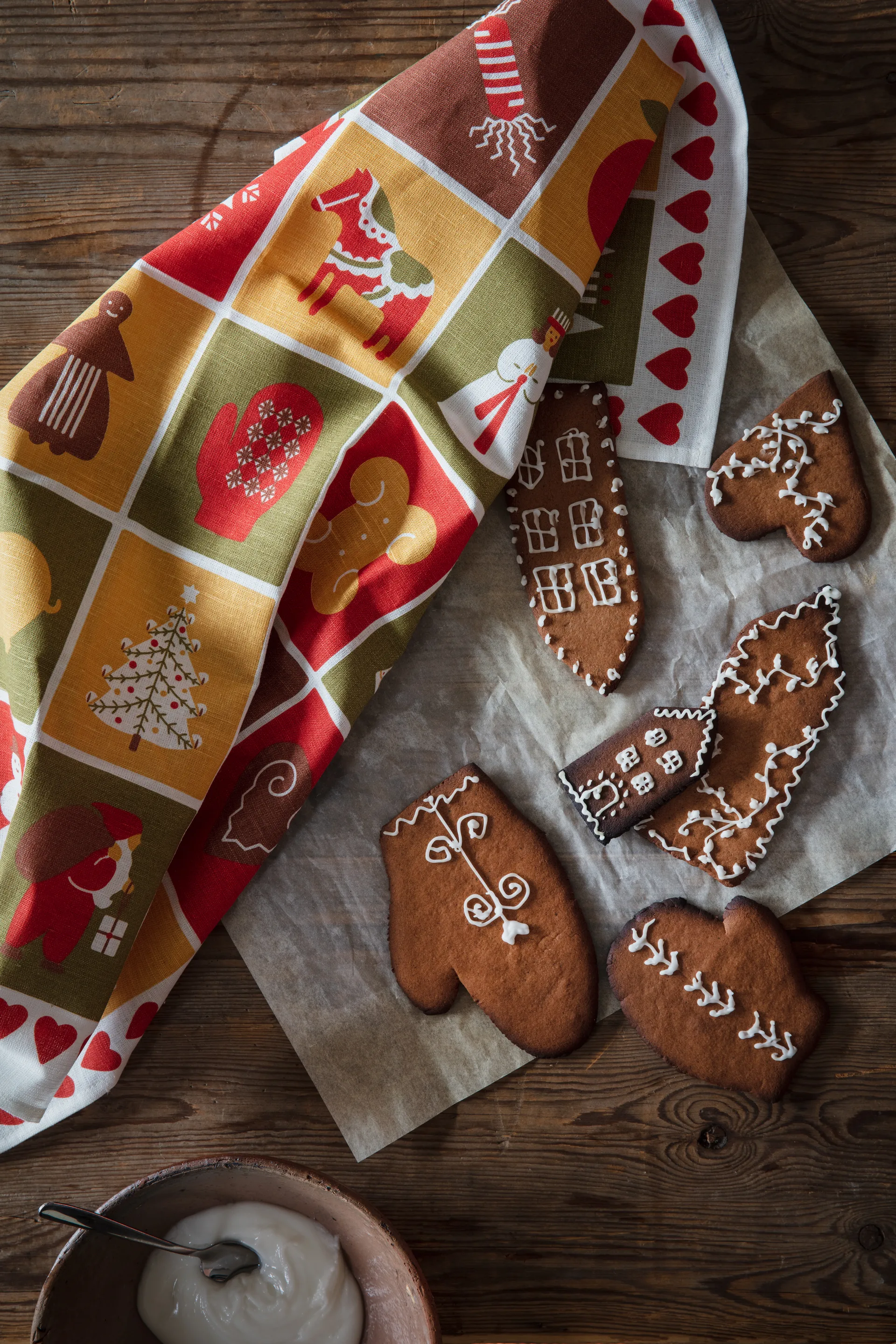 Torchon Julhuset, 47x70 cm  Almedahls