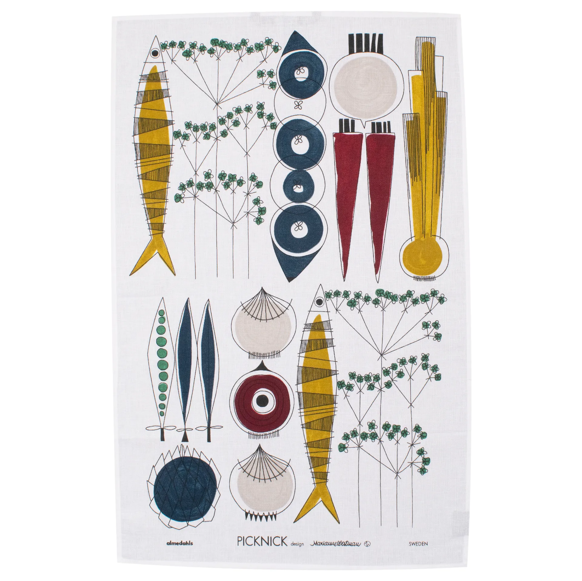 Torchon Picknick, Bleu-multi Almedahls