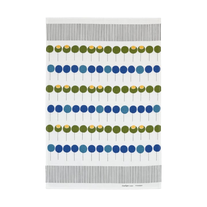 Torchon Pinnebär 47x70 cm - Bleu-vert - Almedahls