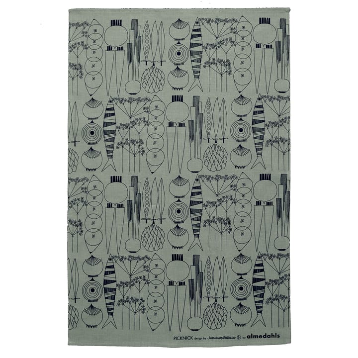Torchon Pique-nique - Gris vert-noir - Almedahls