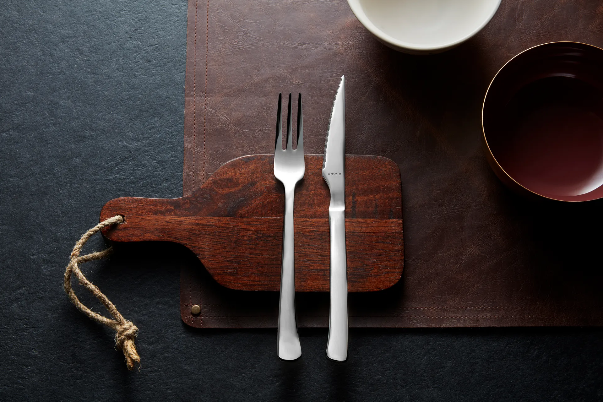 Couteau à steak Chuletero lot de 6, Acier inoxydable Amefa