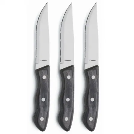 Couteau à steak Hercule XXL lot de 3, Noir Amefa