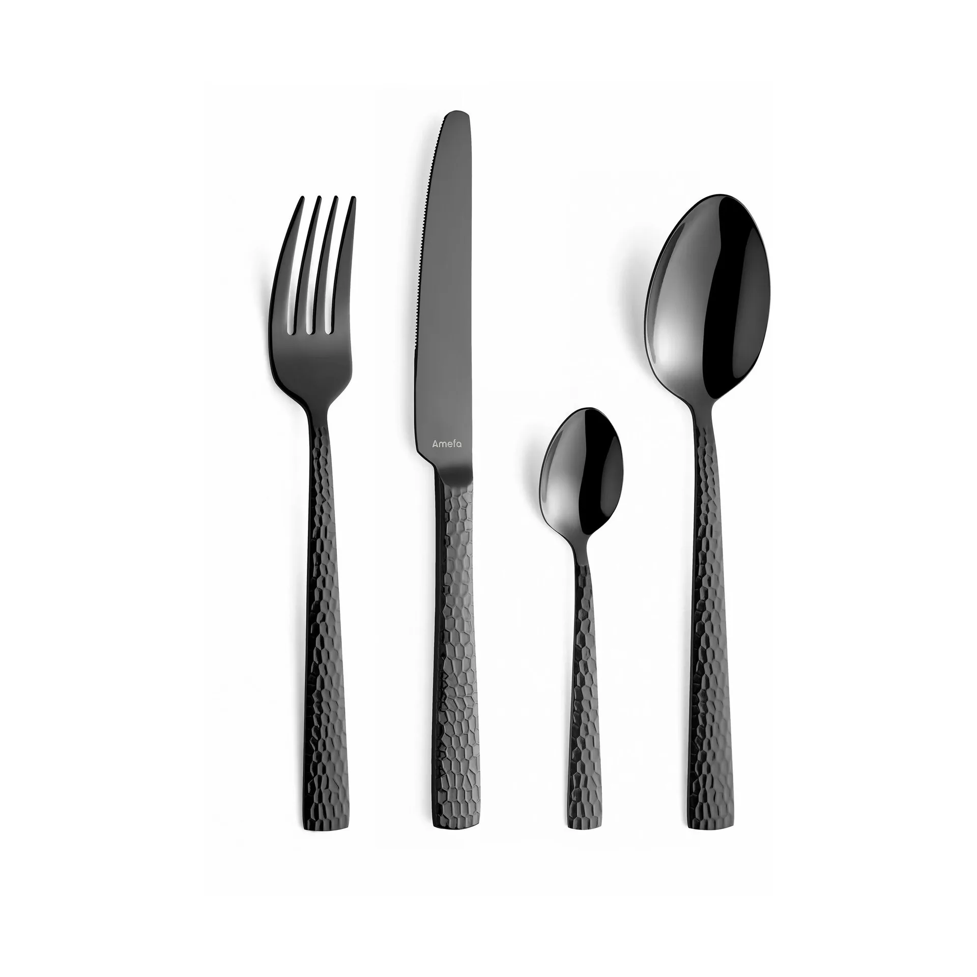 Set de couverts Felicity 24 pièces, Noir Amefa