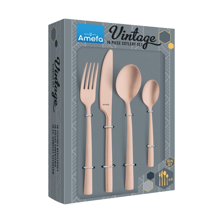 Set de couverts Manille Vintage 16 pièces, Cuivre Amefa
